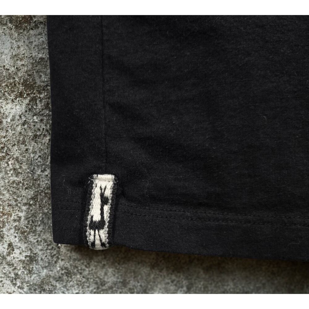 PAKA Royal Alpaca Pima Blend Essential Tee Shirt Black Medium Made in Peru - Picture 7 of 10